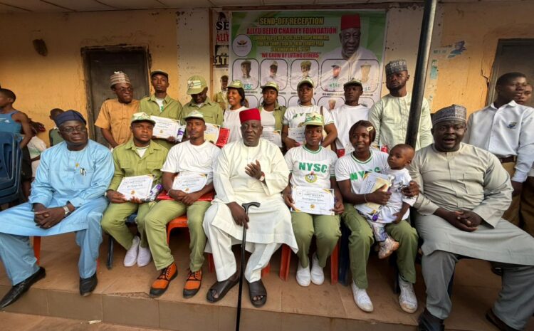  Highlight of the Send-off Reception in Honor of EX-corp Members Who Served in the ALIYU BELLO CHARITY FOUNDATION. 